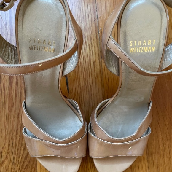 Stuart Weitzman Leather Slingback Sandals - Picture 2 of 6